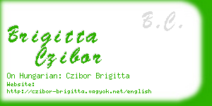 brigitta czibor business card